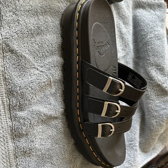 Dr. Martens Black Textured Footwear - Picture 3 of 9